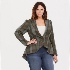 Torrid Outlander Collection high-low blazer